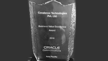 Covalense wins “Business Value Excellence Award” at Oracle CAB Asia 2018 Oracle Communications Customer Advisory Board (CAB) Oracle Communications Product Suite