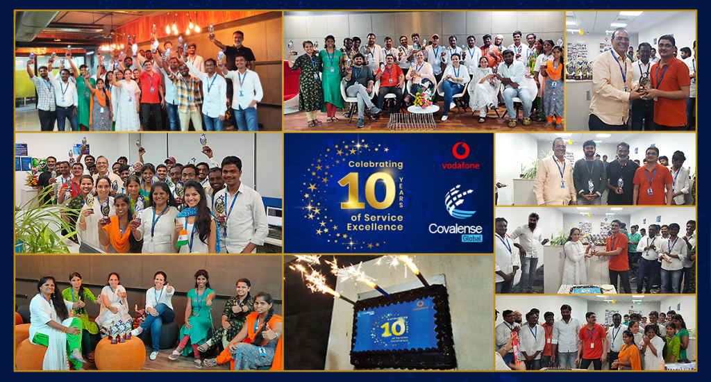 10 Golden Years of Customer Service Excellence! Great moments at Covalense Global! Celebrating 10 Years of 247 services Vodafone Qatar! Amazing Journey!