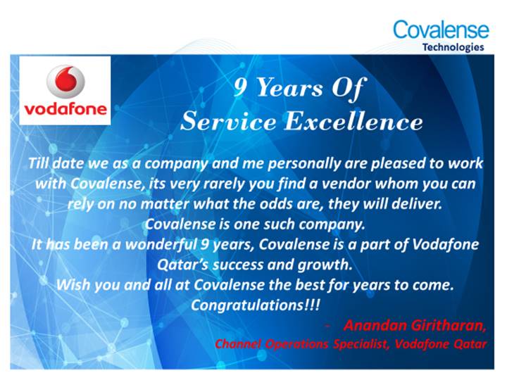 9 years of grand celebrations for Vodafone Engagement